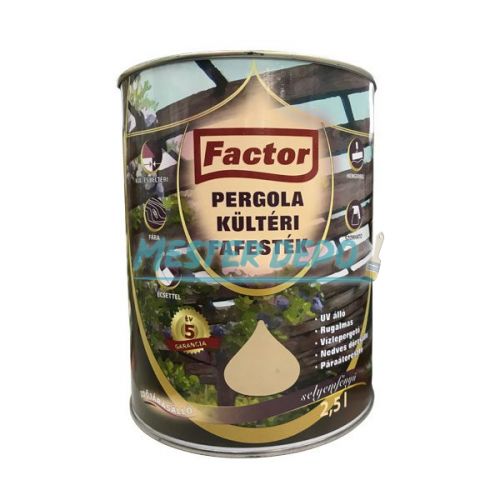 Factor Pergola kültéri fafesték zöld 0,75
