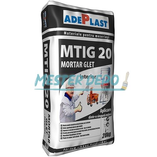 Adeplast MTIG-20 gipszes beltéri vakolat 10mm-2,5cm  30 kg